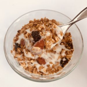 cherry almond granola is good and good for you