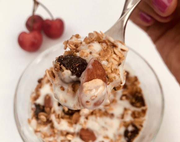 Cherry almond granola makes your cells sing
